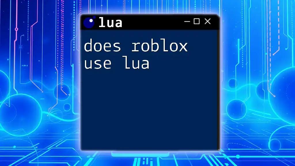 Does Roblox Use Lua? Uncover the Truth Behind the Code