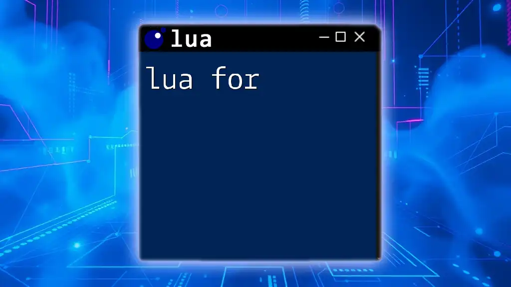 Mastering Lua for Quick Command Mastery